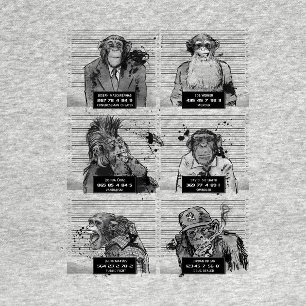 Mugshots monkeys by primate